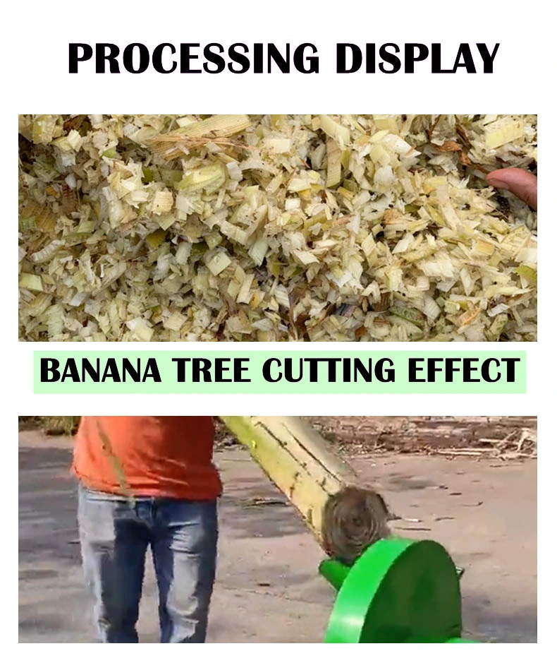 Household Banana Tree Shredder Agricultural Machinery Electric Banana Tree Chopper